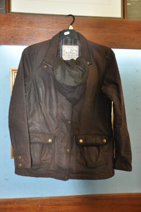 Ladies Jack Murphy wax jacket "Ladies Day" size 12 (UK) with two waxed hats