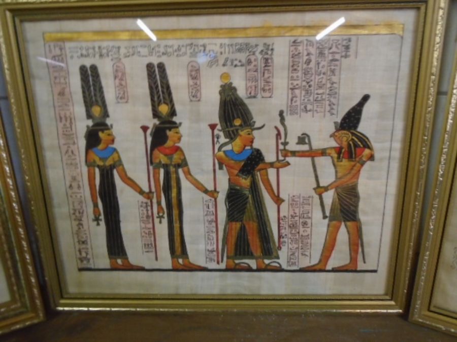 9 Egyptian prints in various sizes - Image 4 of 6