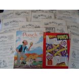 27 Punch or The London Charivari Magazines dated 3rd July 1940 - 25th December 1940. With two having