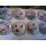 10 W.J George fine china picture plates The Xerces society limited edition Butterflies - including
