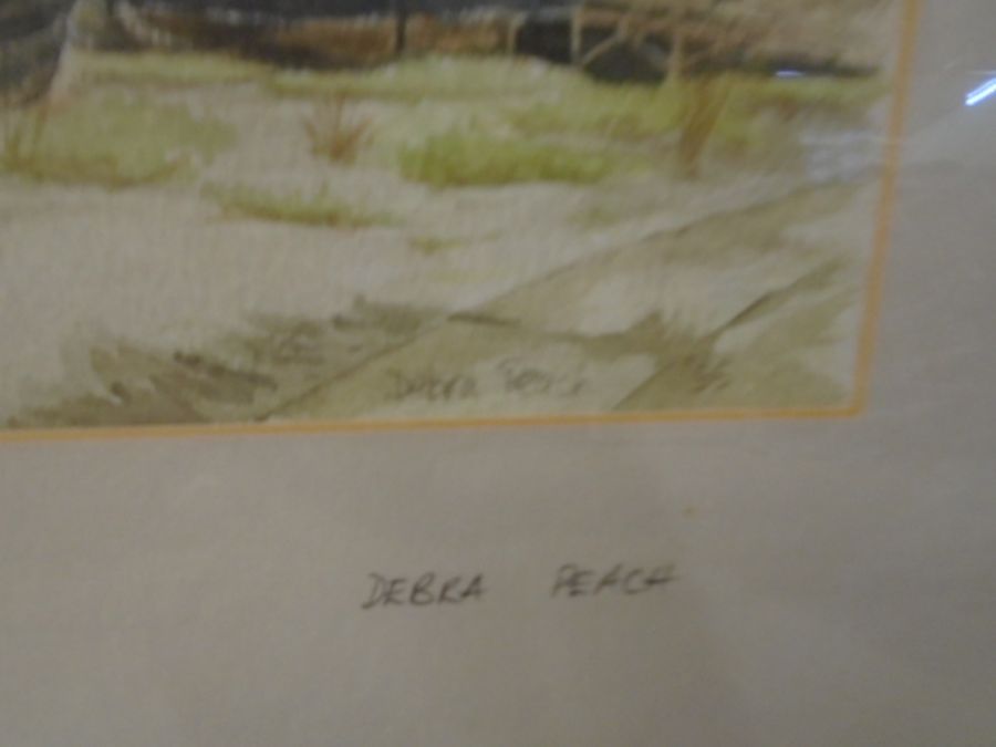 Debra Peach signed watercolour of Kings Lynn custom house - Image 2 of 3