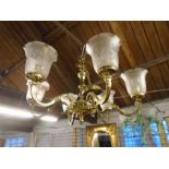 2 chandeliers