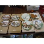 4 Davenport porcelain picture plates from John Chapman's 'A Golden Christmas Collection' incl