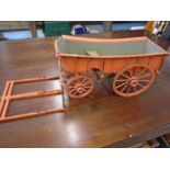 A model horse drawn harvest wagon (Suffolk)