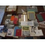 A suitcase full of ephemera to include diaries, letters, photo's etc etc