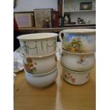 6 chamber pots to incl Royal Staffordshire, Mintons etc