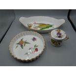 Royal Worcester 'Evesham' 2 dishes and a lidded pot