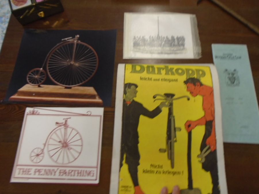 Cycle ephemera- a chest full of ephemera mostly relating to cycling and the penny farthing to - Image 5 of 18