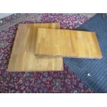 2 Oak chopping boards 30cm x 62cm and 49cm x 57cm (both 4cm deep) approx