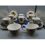 Crown clarence ironstone part tea set