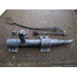 Antique 1864 cast iron garden water pump H90cm approx A/F