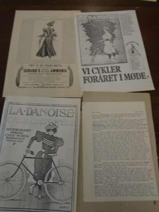 Cycle ephemera- a chest full of ephemera mostly relating to cycling and the penny farthing to - Image 10 of 18