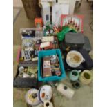 Job lot of sundries to include christmas decor, Royal Doulton chamber pot, ceramics, piking shears