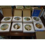 Collection of 8 Coalport collectors plates from the series entitled The Wise Owl to incl Snowy