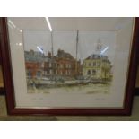 Debra Peach signed watercolour of Kings Lynn custom house