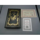 Signed collectors edition of Wicked by Gregory Maguire,2007 with green leather bound. certificate of