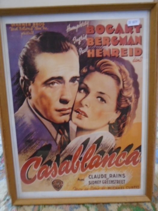 Casablanca framed theatre print 12x16" approx