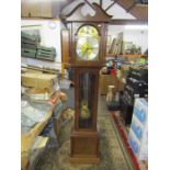 20th century Tempus Fugit mahogany long case clock H193cm approx.