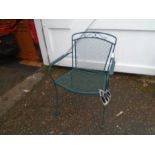 Metal garden chair