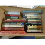 A box of vintage books