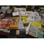 Cycle ephemera- a chest full of ephemera mostly relating to cycling and the penny farthing to