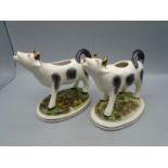 2 vintage cow creamers