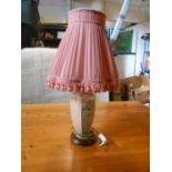 Ceramic table lamp with shade