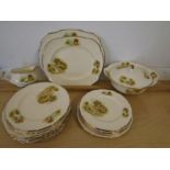 Alfred Meakin 'Homestead' part dinner service comprising 6 dinner plates, 6 side plates, 6 cake