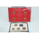 Britain's first decimal coin set & complete set of farthing struck during Queen Elizabeth II