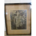 Framed photo of a soldier