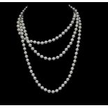 Vintage opera length faux pearls