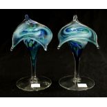 Pair of Australian Jonathan Westacott glass vases