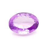 Loose oval cut amethyst