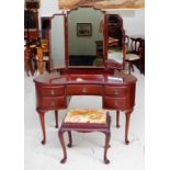 Kidney shaped dressing table