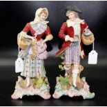 Pair of antique Sitzendorf figurines