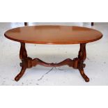 Oval coffee table