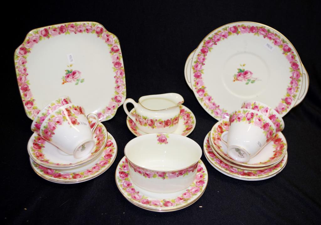 Part Royal Doulton Raby Rose tea service - Image 2 of 2
