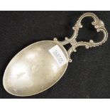Early silver plated spoon rest