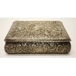 Victorian sterling silver jewellery box