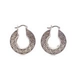 Sterling silver hoop earrings