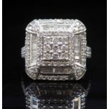 A large 2.00ct diamond and white gold ring