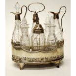 George III sterling silver cruet set