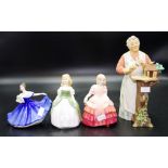 Four Royal Doulton figurines