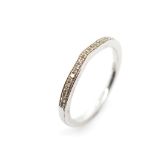 Diamond set 10ct white gold ring