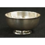 Victorian sterling silver plain bowl