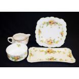 Three Royal Doulton "Wattle" tableware pieces