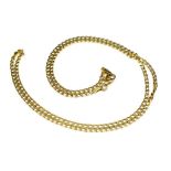 18ct yellow gold "Cuban" link chain necklace