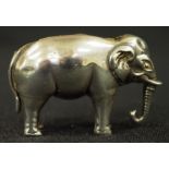 Edward VII sterling silver "Elephant" pin cushion