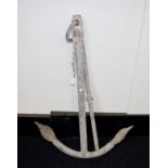 Vintage cast metal boat anchor
