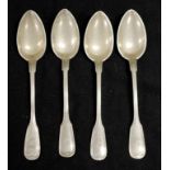 Set of 4 German 800 silver teaspoons